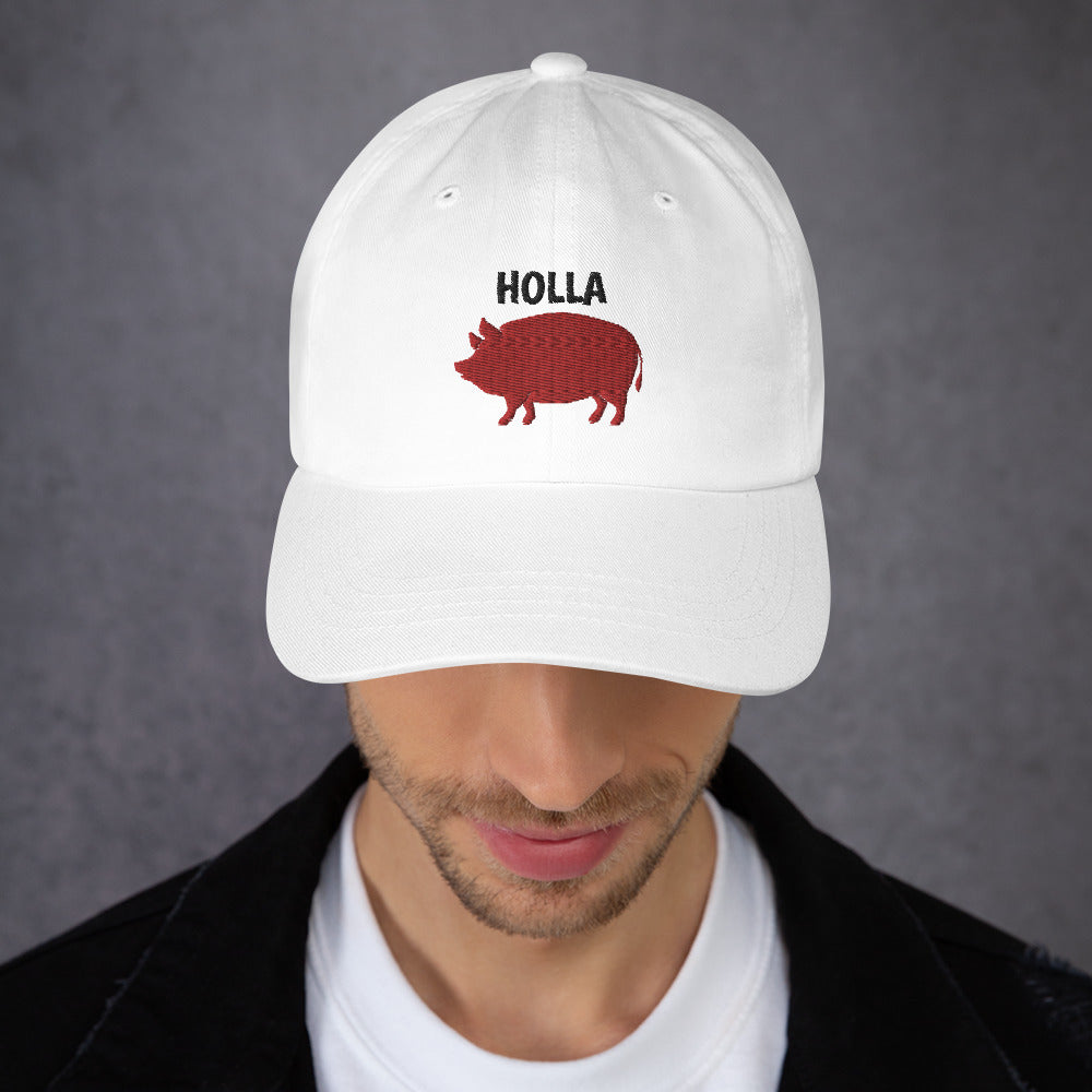 HOLLA Adjustable Baseball Cap! White