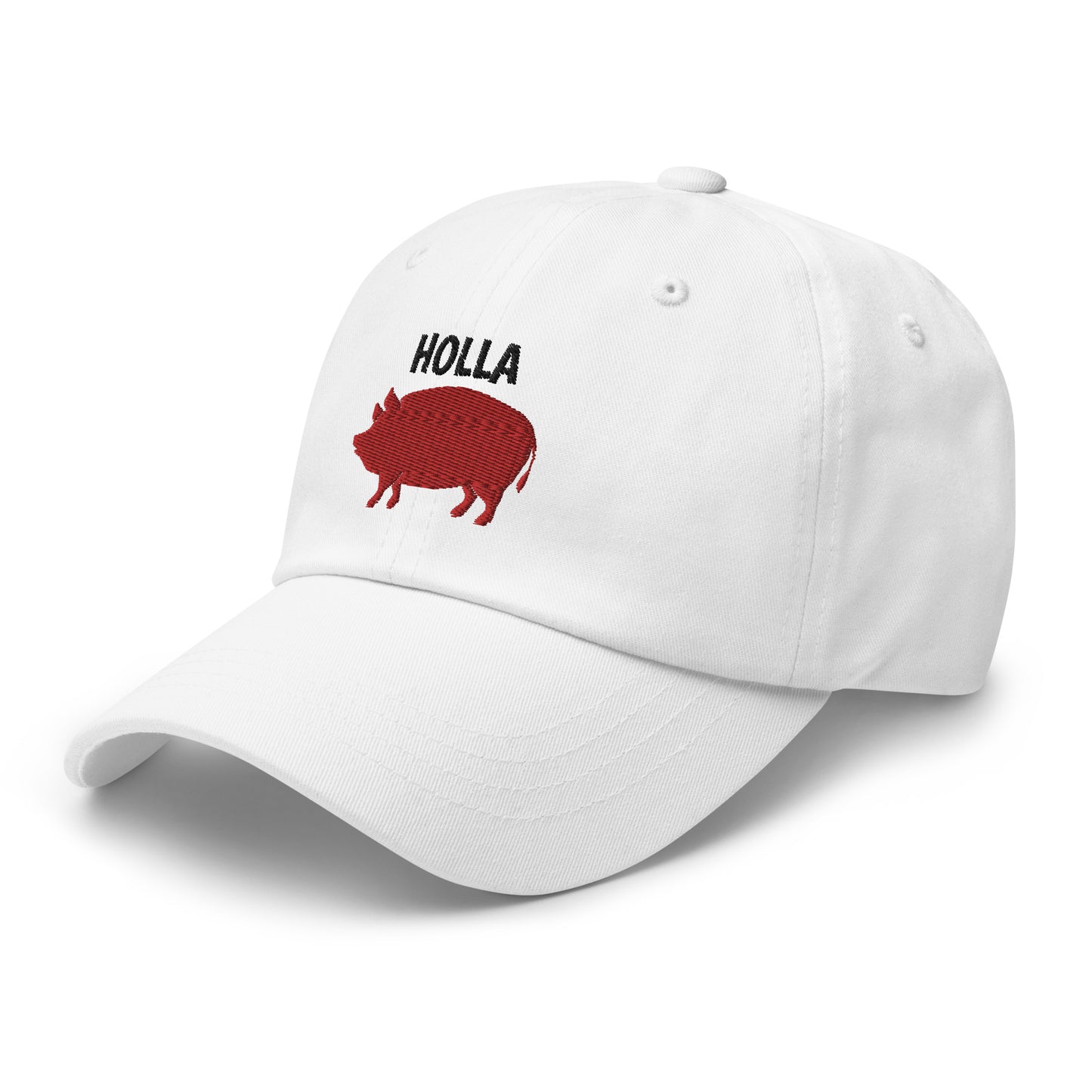 HOLLA Adjustable Baseball Cap! White