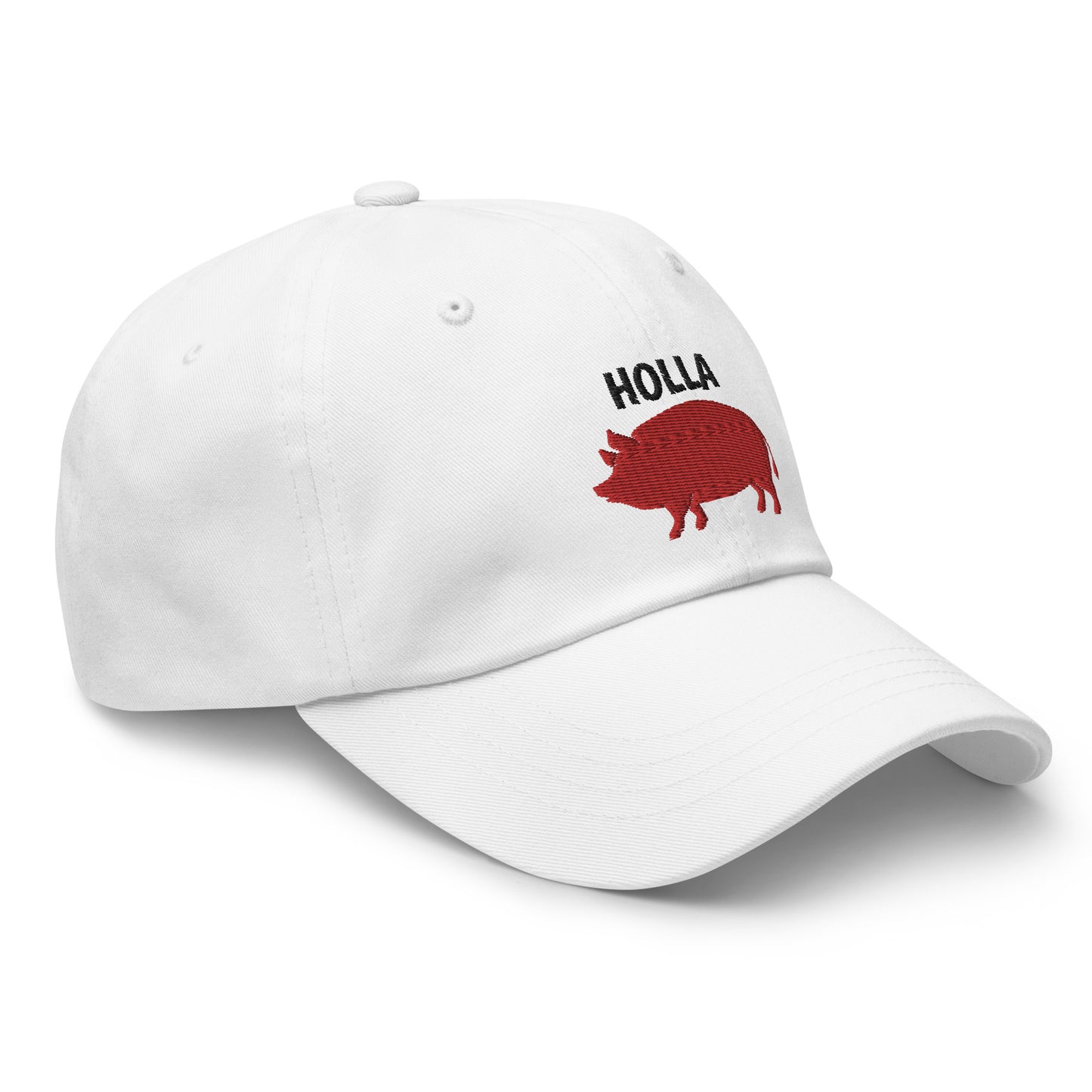 HOLLA Adjustable Baseball Cap! White