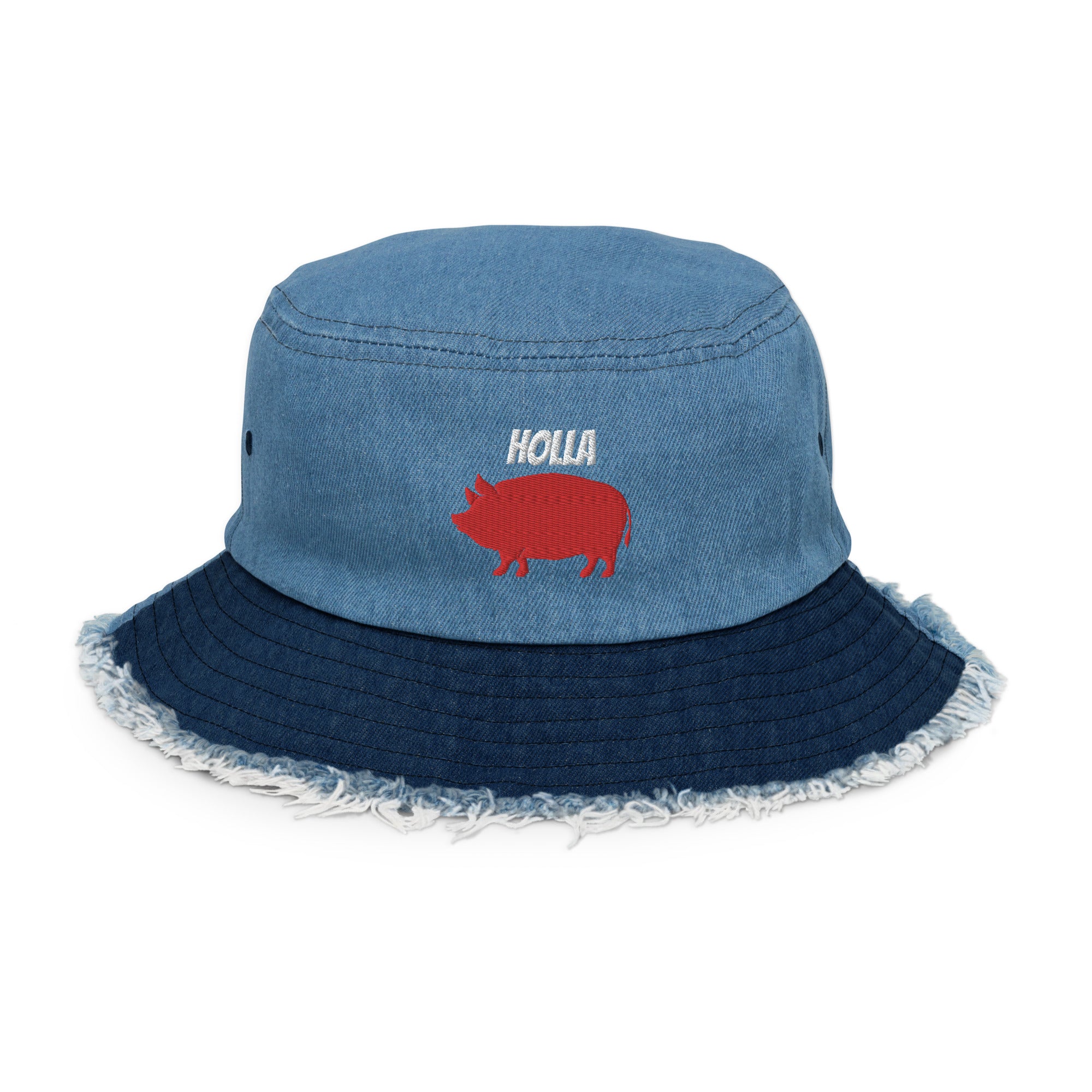 Wholesale BK Caps Low Profile Structured Pigment-Dyed Cotton Distressed  Mesh Trucker Hats (Black/Khaki)