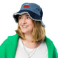 HOLLA Bucket Hats! Two Tone, Distressed Denim