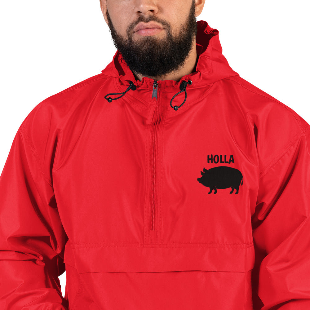 Red cheap windbreaker champion