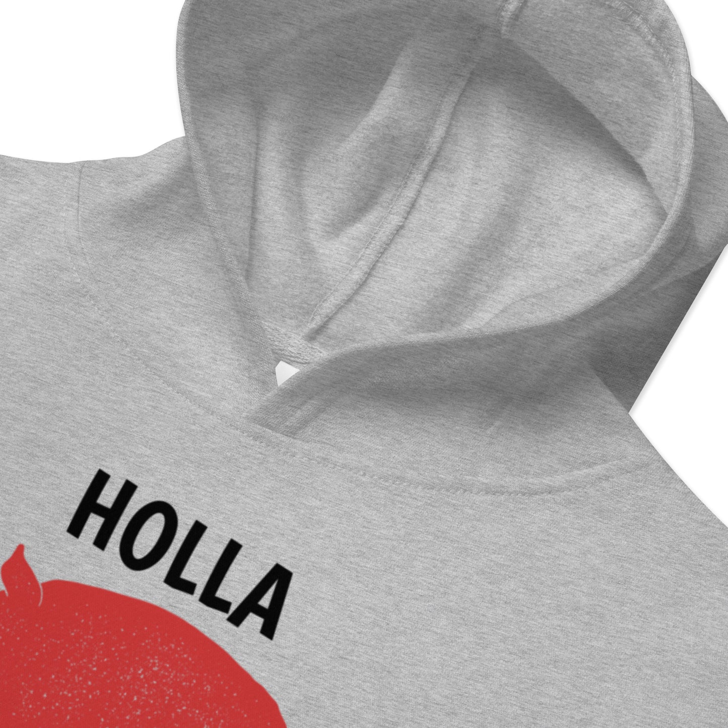 HOLLA Kids! Gray, Youth fleece hoodie