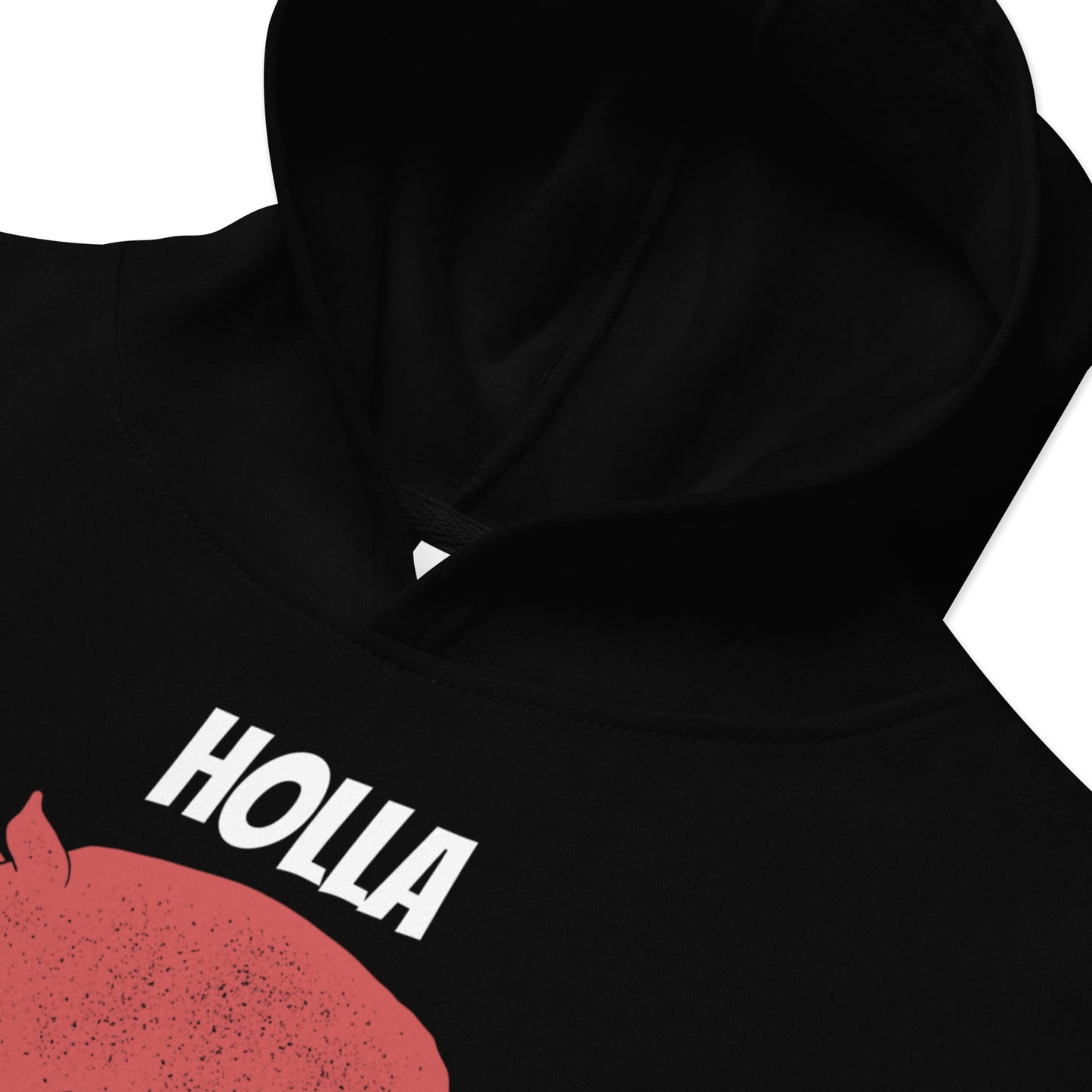 HOLLA Kids! Black, Youth fleece hoodie