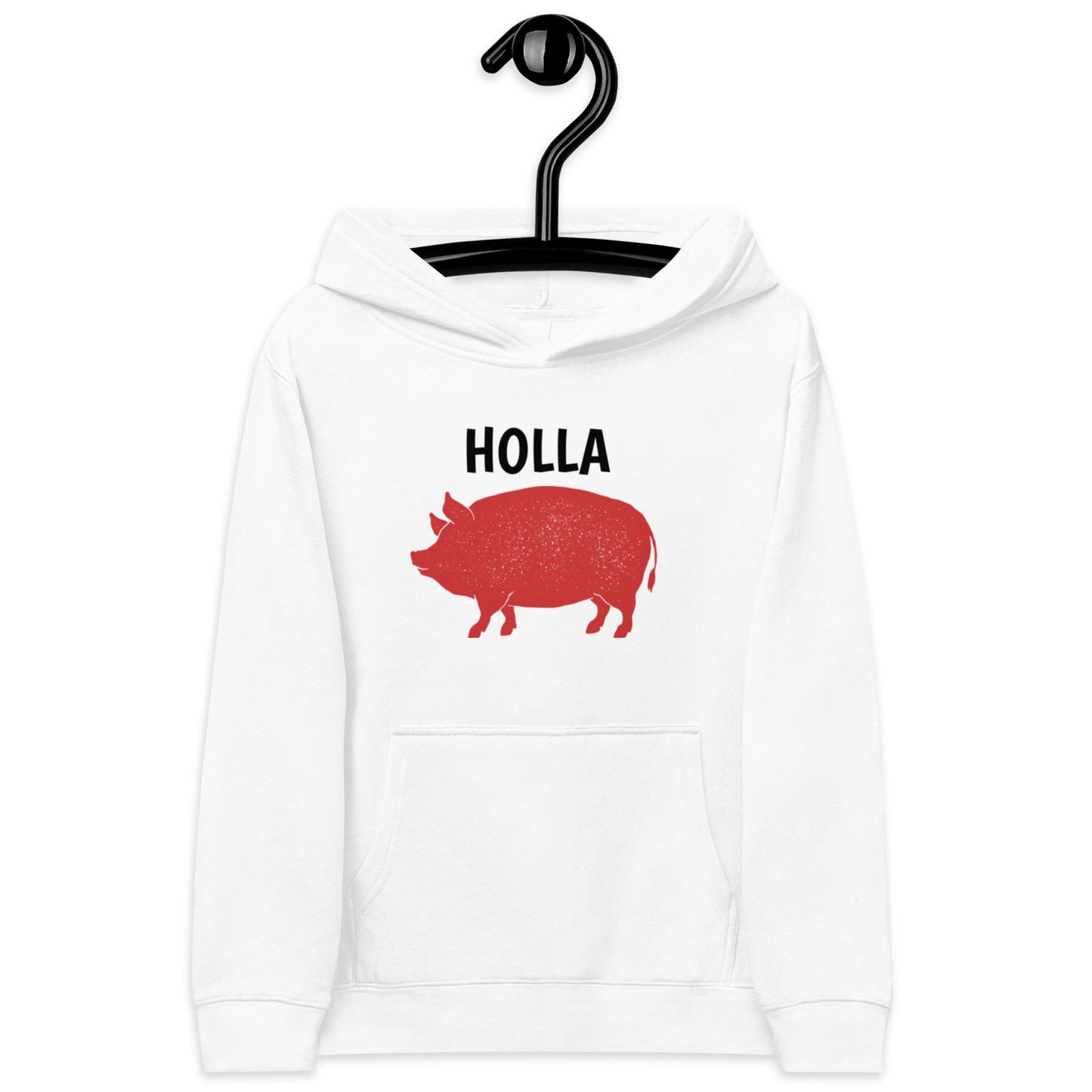 HOLLA Kids! White, Youth fleece hoodie