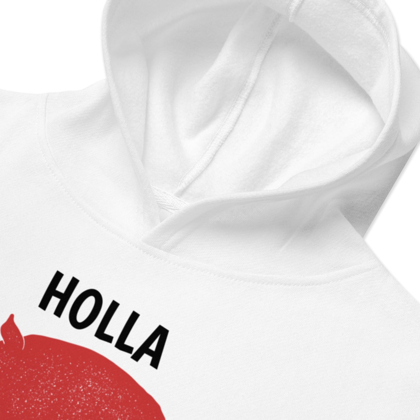 HOLLA Kids! White, Youth fleece hoodie