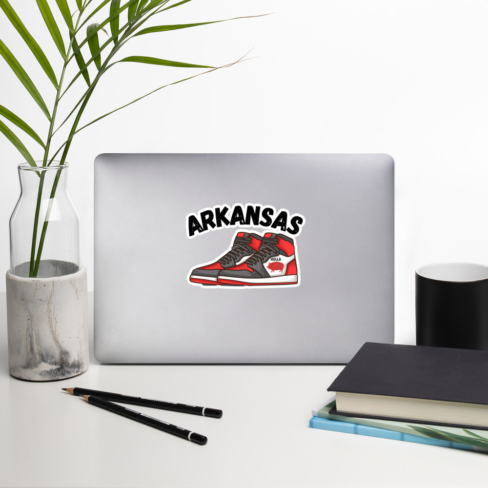 Arkansas Basketball Bubble-free stickers