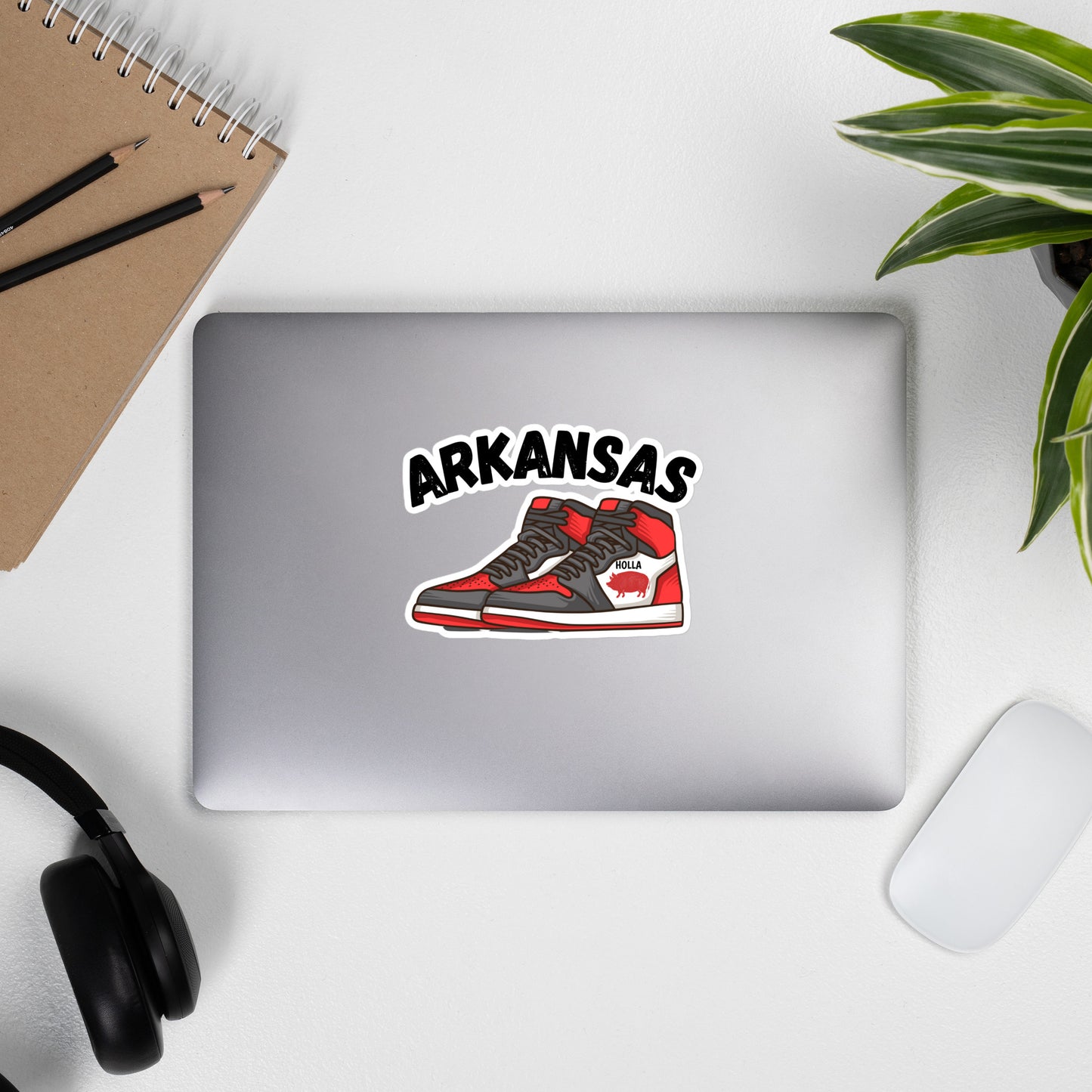 Arkansas Basketball Bubble-free stickers