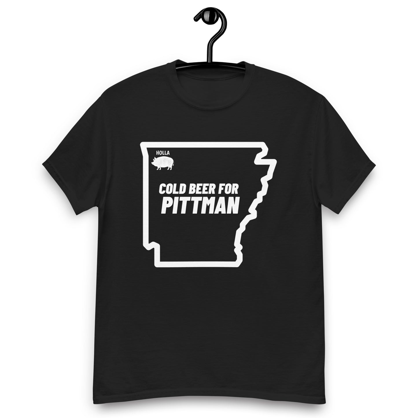 COLD BEER FOR PITTMAN, Black, Men's classic tee