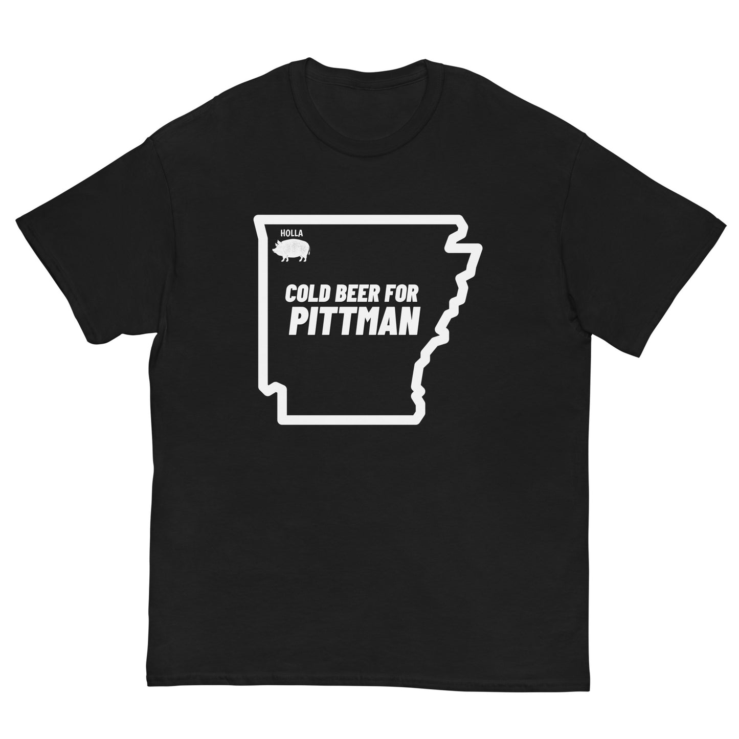 COLD BEER FOR PITTMAN, Black, Men's classic tee