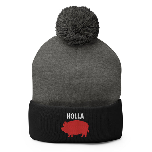 HOLLA Beanies! 4 Colors, Pom-Pom Beanie