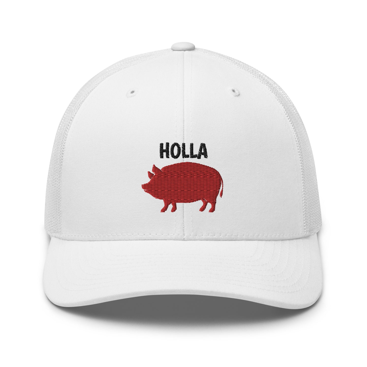 HOLLA Trucker Hats! White, Retro Trucker Cap