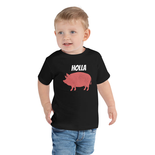 HOLLA Toddler! Black Short Sleeve Tee