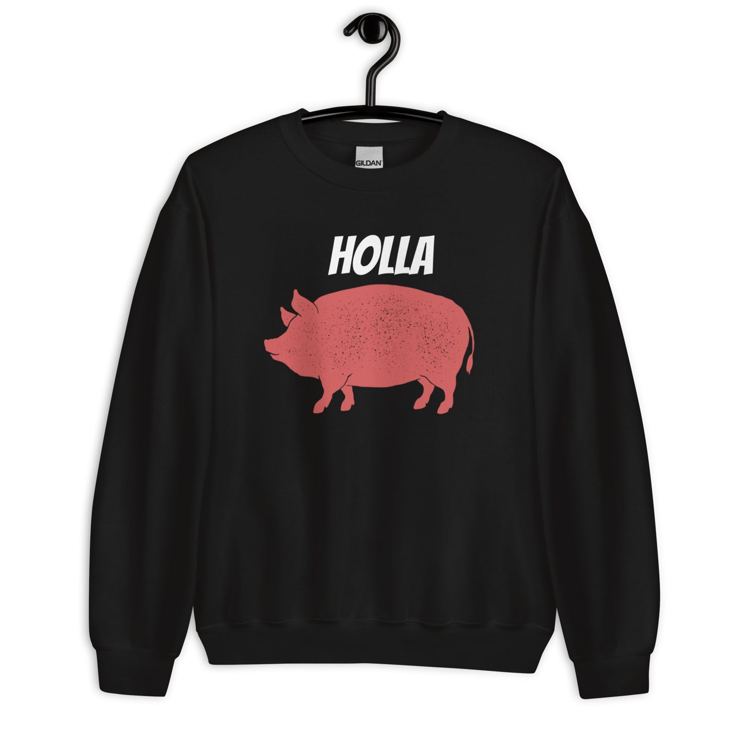 HOLLA Adult! Black, Unisex Sweatshirt