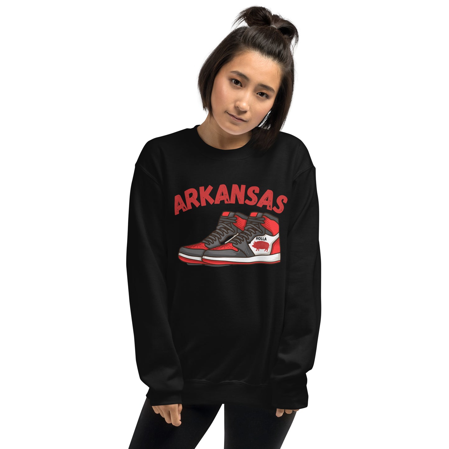 Arkansas Basketball Black Unisex Sweatshirt