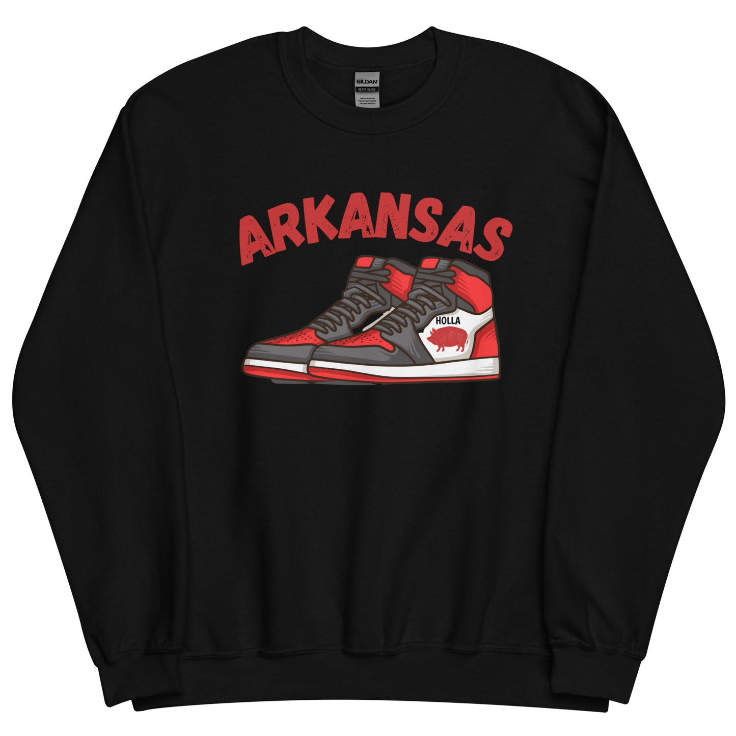 Arkansas Basketball Black Unisex Sweatshirt