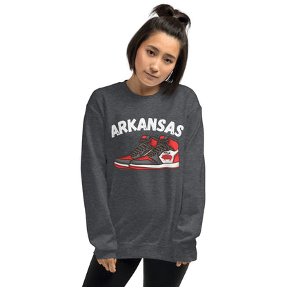 Arkansas Basketball Gray Unisex Sweatshirt