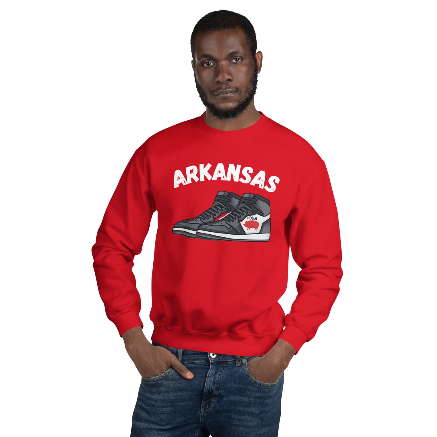 Arkansas Basketball Red Unisex Sweatshirt