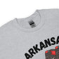 Arkansas Basketball White & Heather Gray Unisex Sweatshirt