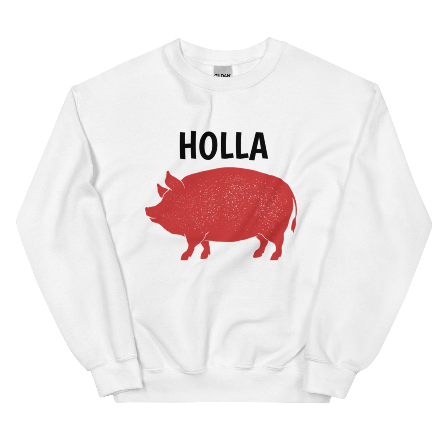 HOLLA Adult! White, Unisex Sweatshirt