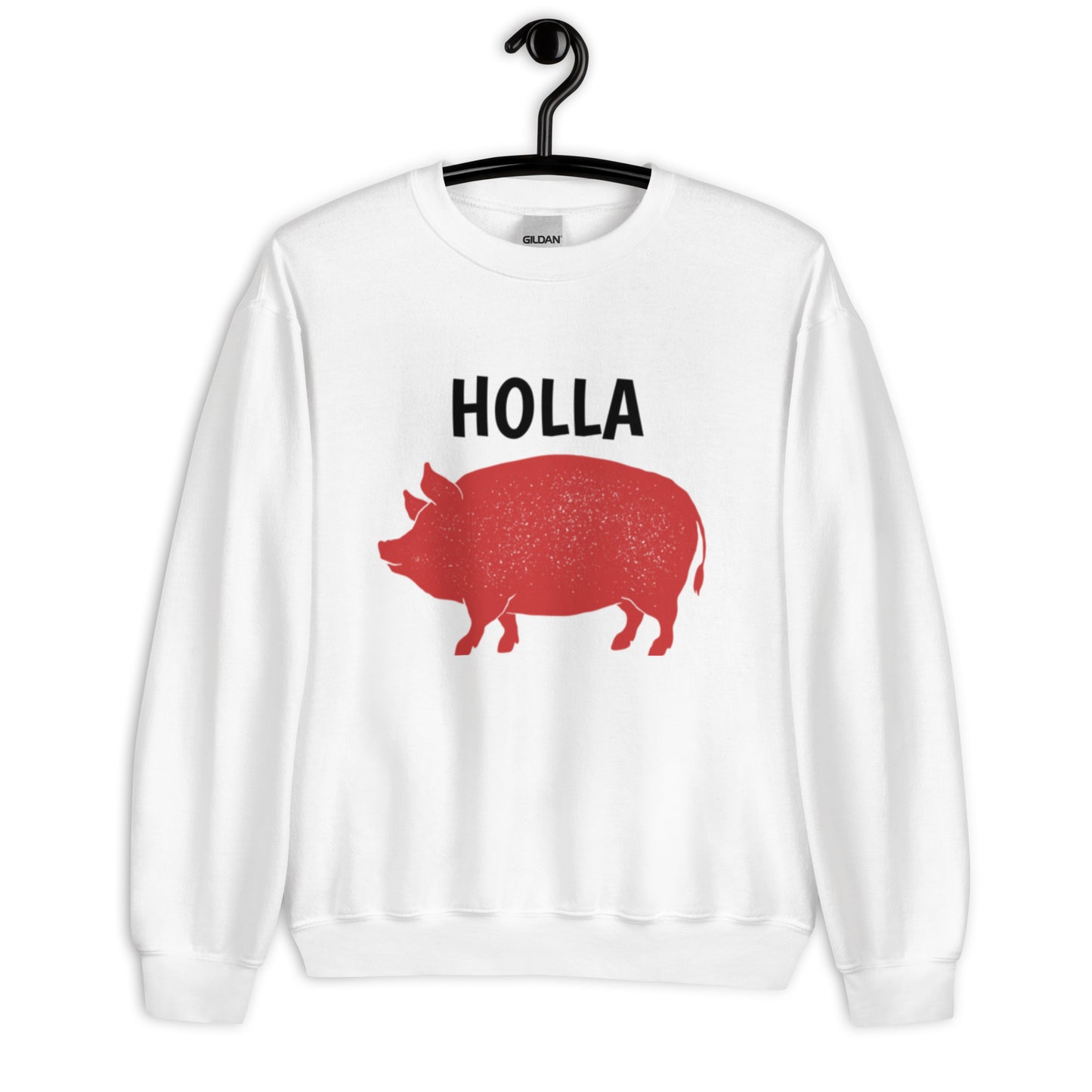 HOLLA Adult! White, Unisex Sweatshirt