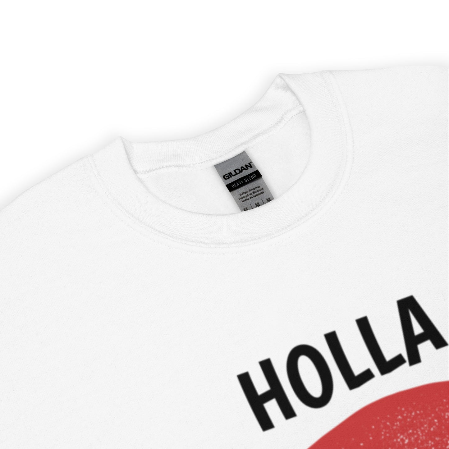 HOLLA Adult! White, Unisex Sweatshirt