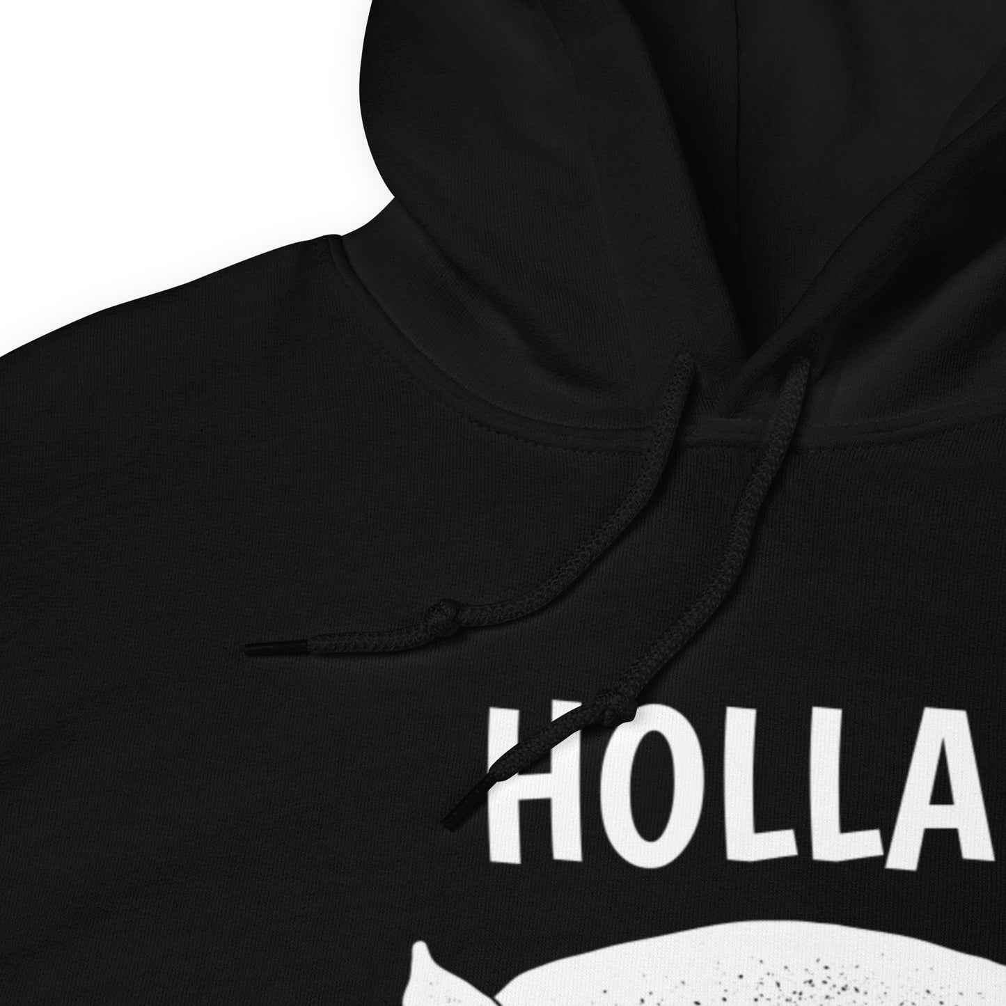 HOLLA Adult! Black or Red, Unisex Hoodie