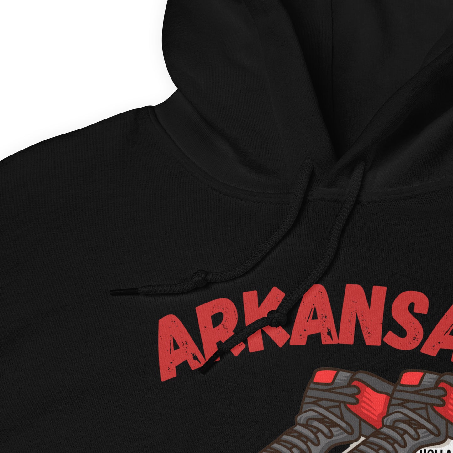 Arkansas Razorback Black Unisex Hoodie