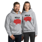 Adult HOLLA! Gray or White, Unisex Hoodie