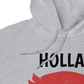Adult HOLLA! Gray or White, Unisex Hoodie