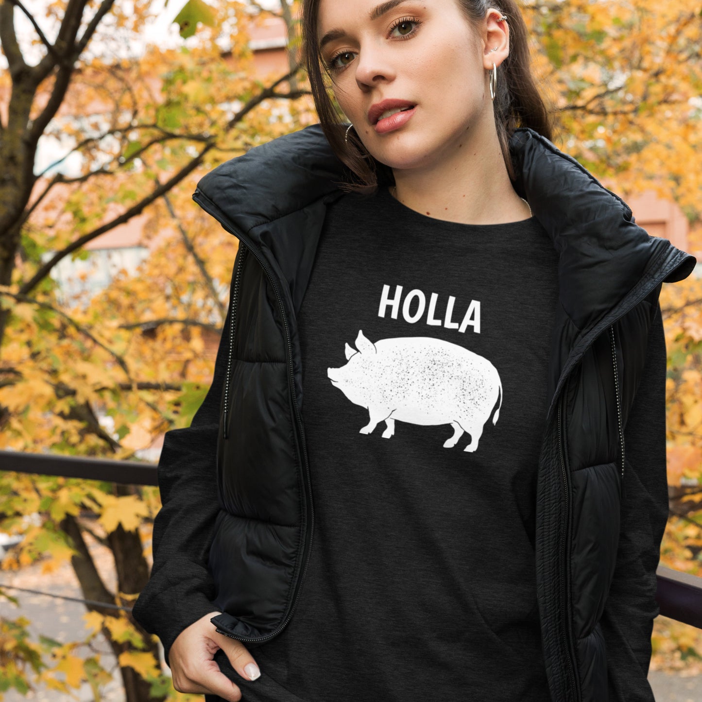 HOLLA Unisex Long Sleeve Tee (2 Colors)