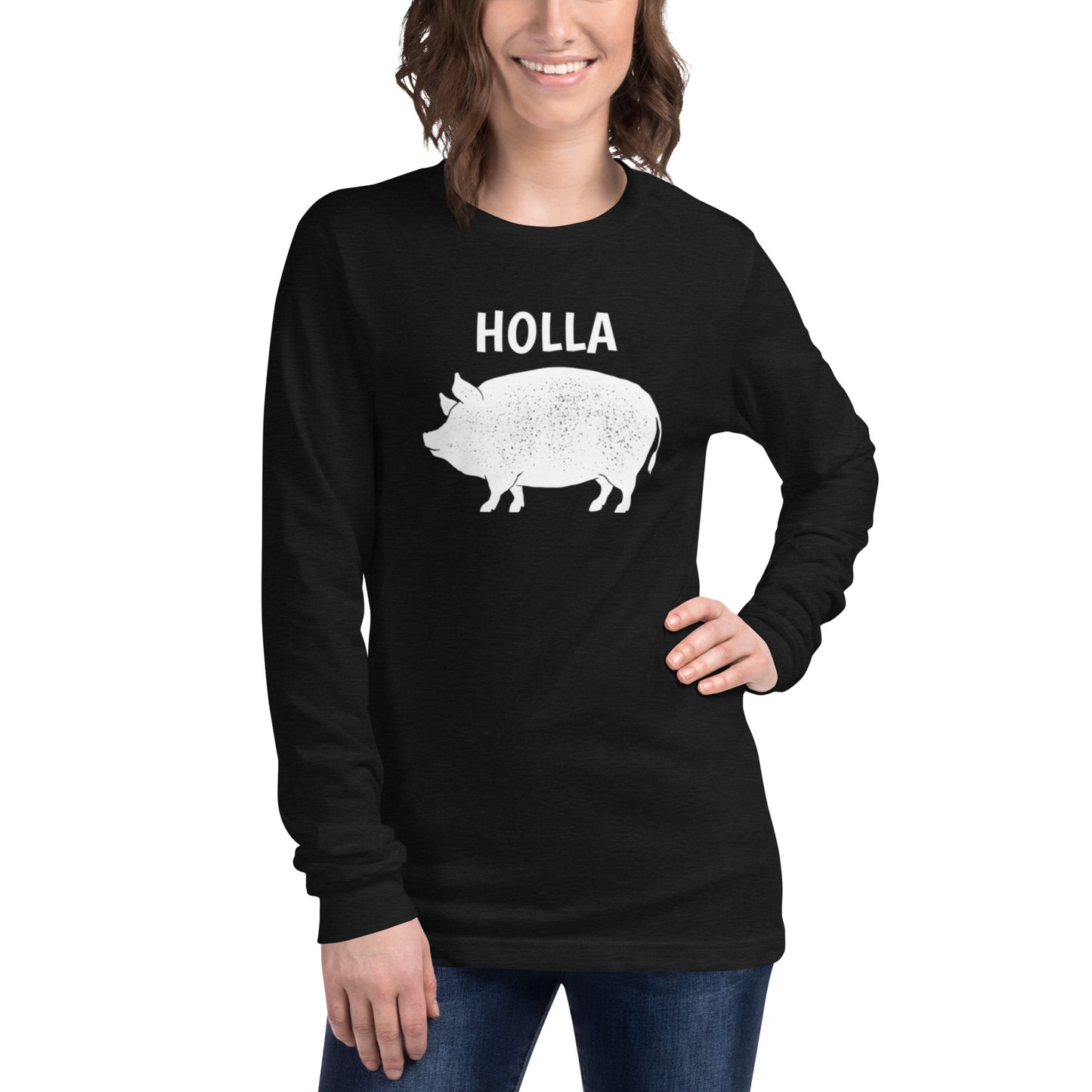 HOLLA Unisex Long Sleeve Tee (2 Colors)