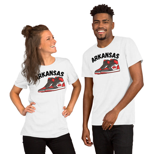 Arkansas Basketball White Unisex t-shirt