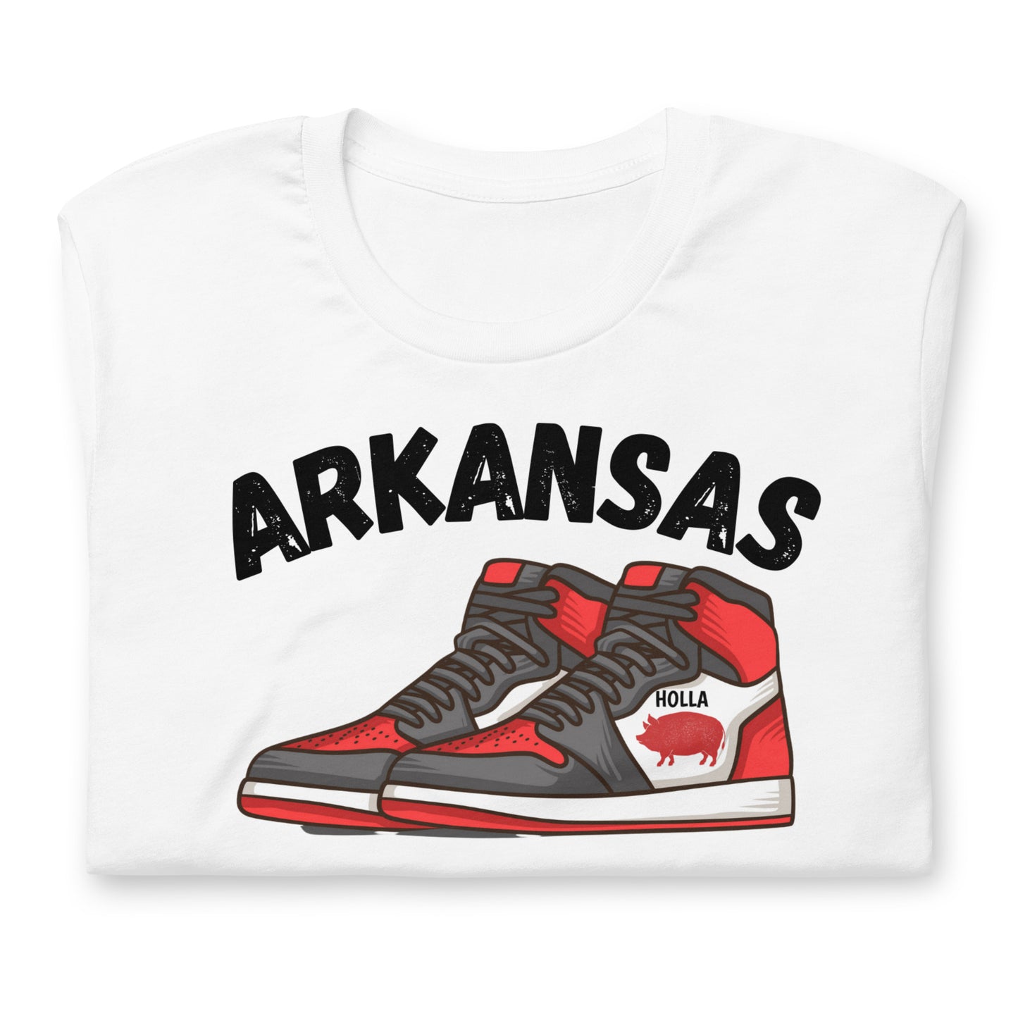 Arkansas Basketball White Unisex t-shirt