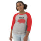 HOLLA Kids! Red/Gray, Youth baseball shirt