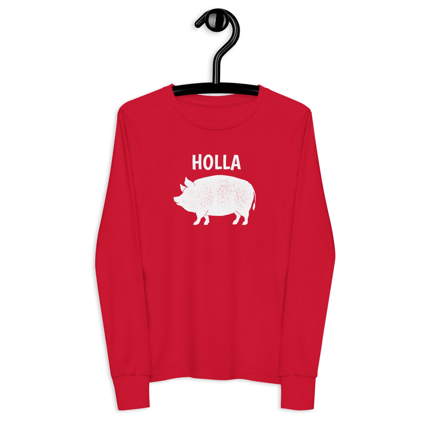 HOLLA Kids! Red, Youth long sleeve tee