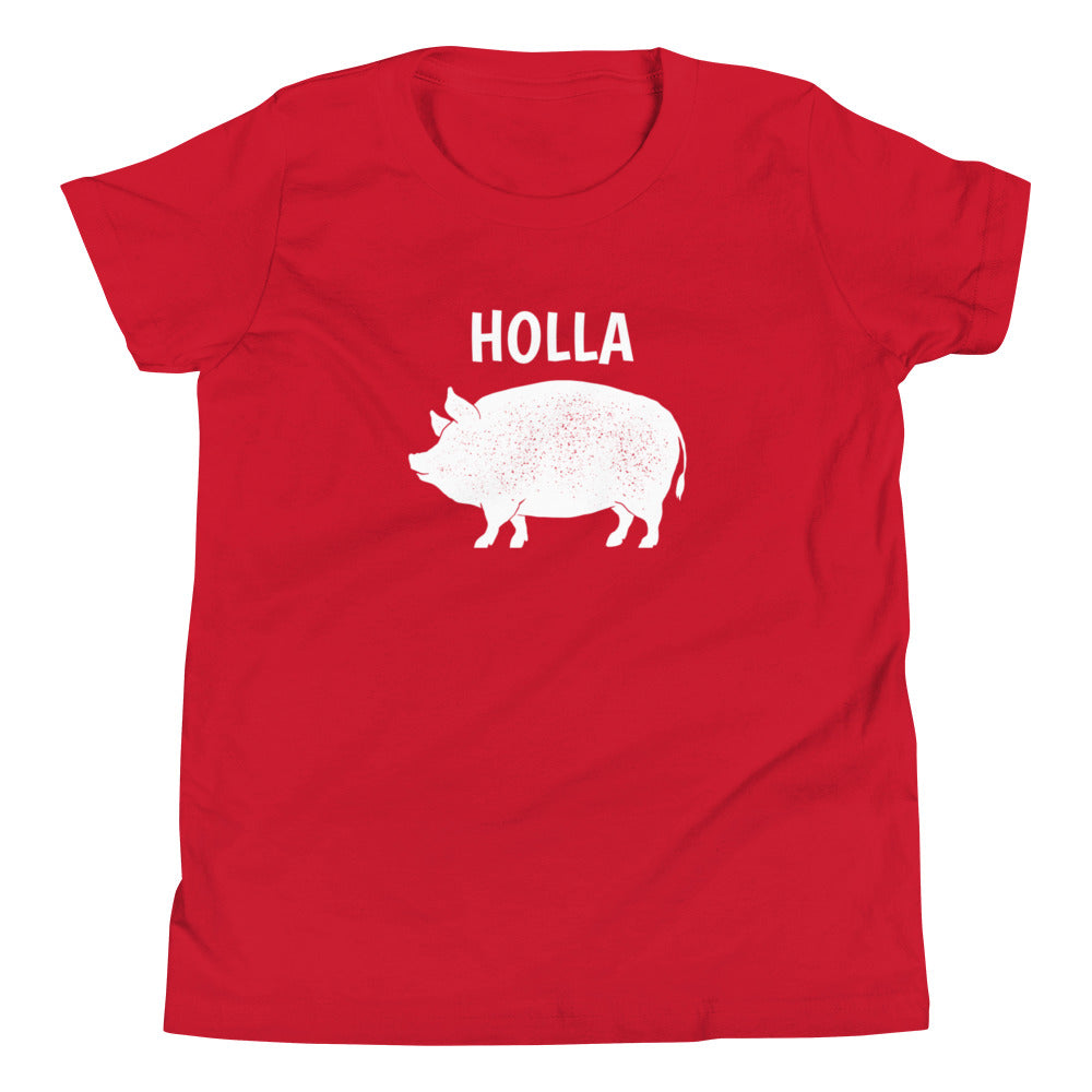 HOLLA Kids! Red, Youth Short Sleeve T-Shirt