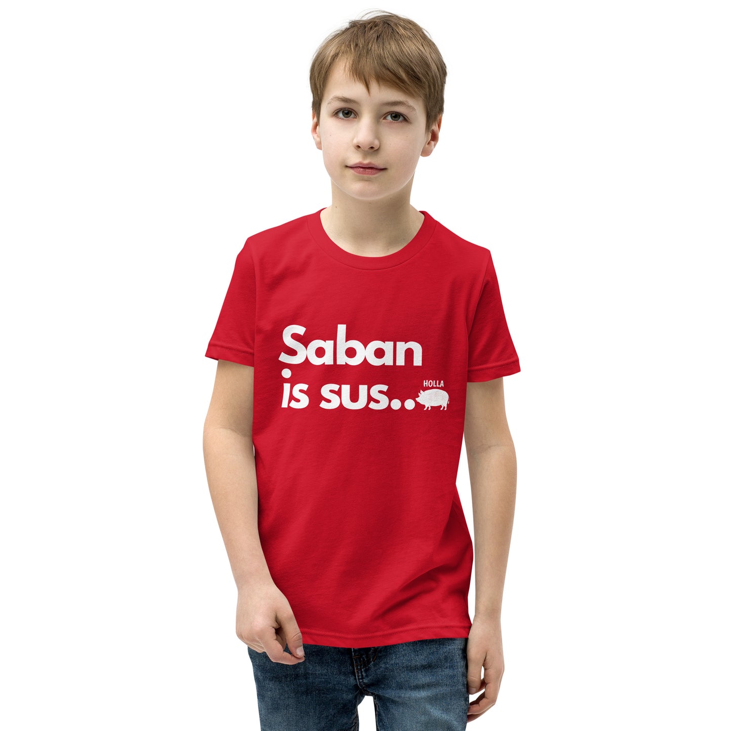 Saban is sus..., Red, Youth Tee