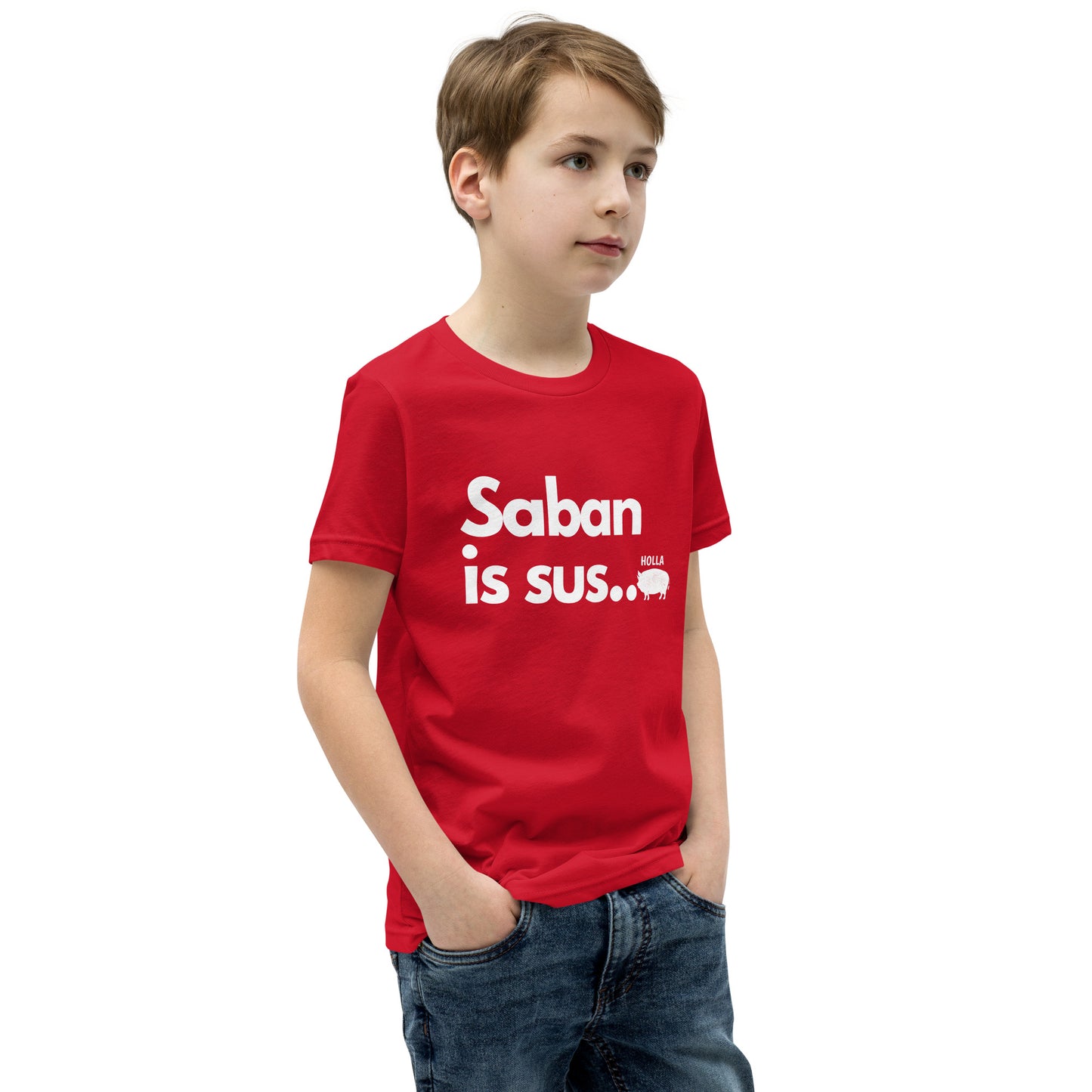 Saban is sus..., Red, Youth Tee